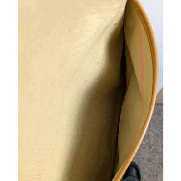 American Express Vacations Vintage Carry On Bag Weekender Beige 14x12x6" - Picture 6 of 6